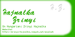 hajnalka zrinyi business card